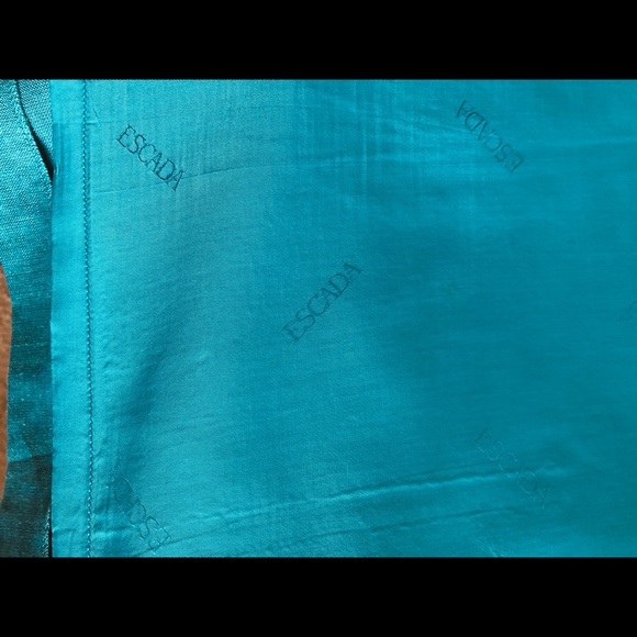 Escada Linen Exclusive Skirt Sz M(Euro 40)Midi Elegance Pockets Gorgeous Vintage - Picture 7 of 13